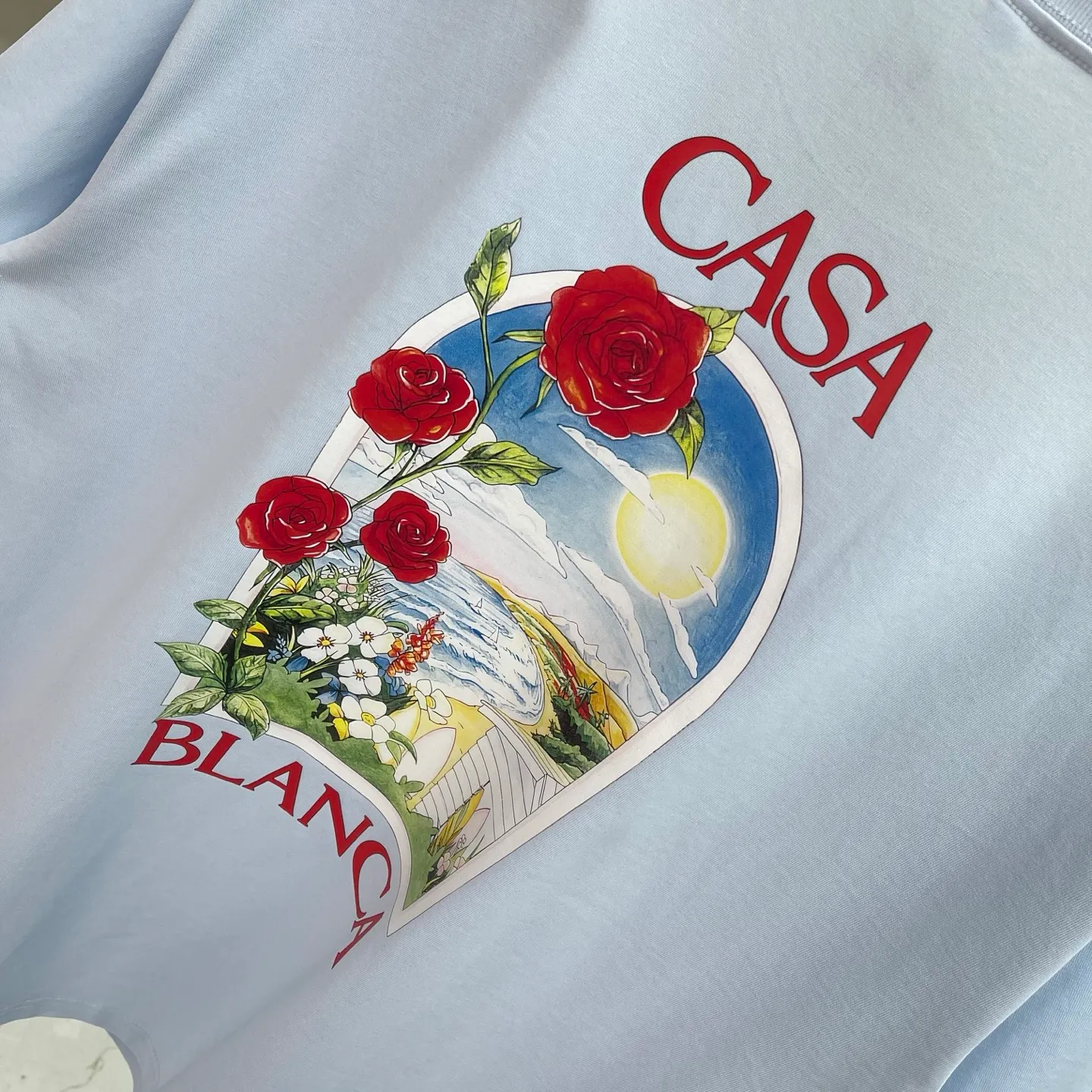 25ss New Arrival Casablanca Classic Series T ～ ， ， 。 ， Classic ， In Stock ！ ：White Black Royal Blue Light Blue Size：S M L XL XXL